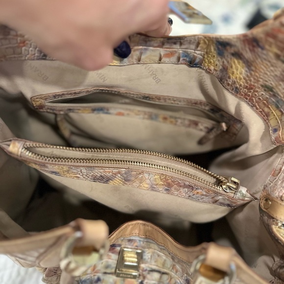 Brahmin Multicolor Crocodile-Embossed Shoulder Bag - Picture 5 of 7